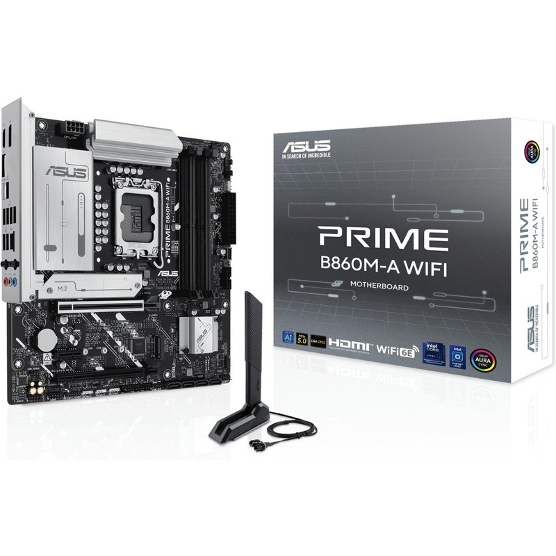 ASUS PRIME B860M-A WIFI Intel LGA 1851 (Socket V1) Intel Core Ultra (Series 2) LGA 1851 DDR5-SDRAM 256 GB
