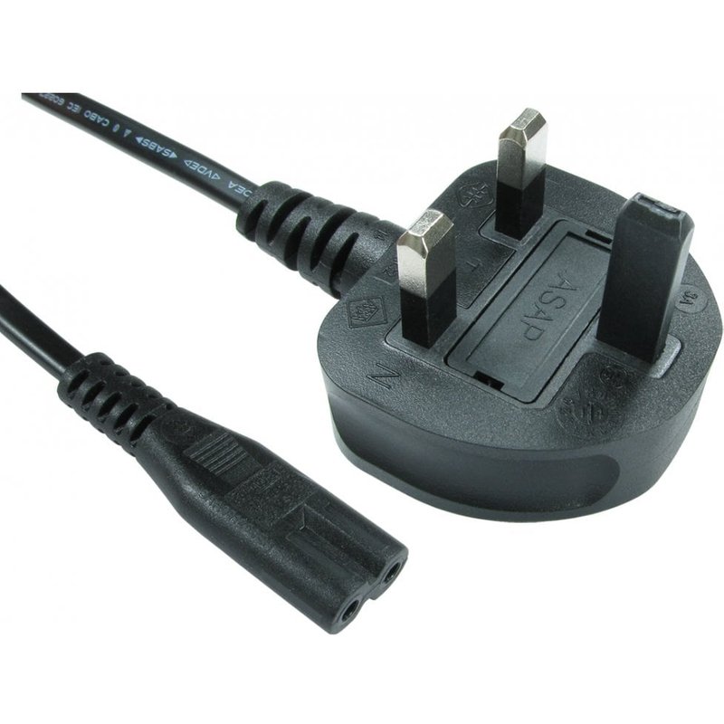 Cables Direct RB-298WH power cable Black 2 m C7 coupler