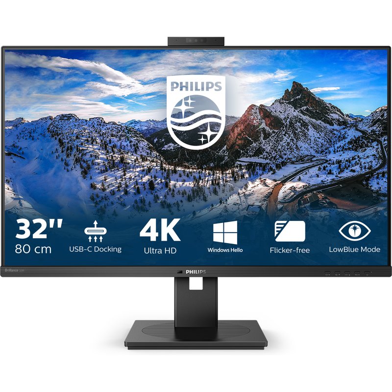 Philips P Line 329P1H/00 computer monitor 80 cm (31.5") 3840 x 2160 pixels 4K Ultra HD LED Black