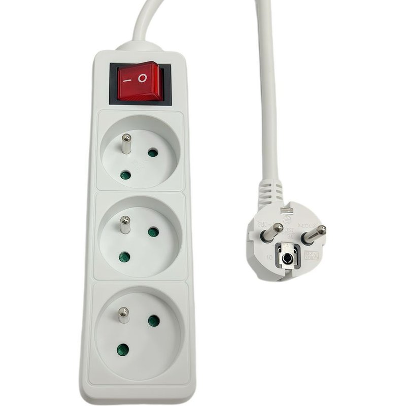 Microconnect MC-PSOO030150FRW power extension 1.5 m 3 AC outlet(s) Whi