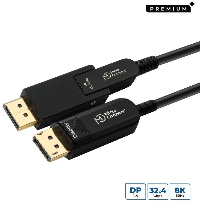 Microconnect DP-MMG-1500MBV1.4OP DisplayPort cable 15 m Black