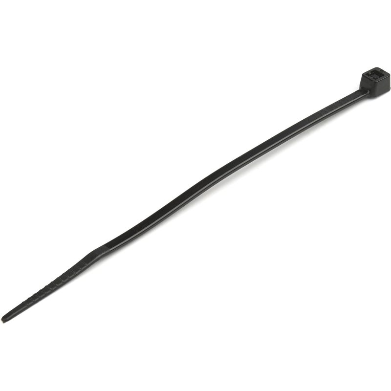 StarTech.com 4"(10cm) Cable Ties - 3/32"(2.5mm) wide, 7/8"(22mm) Bundle Diameter, 18lb(8kg) Tensile Strength, Nylon Self Locking Zip Ties with Curved Tip - 94V-2/UL Listed, 1000 Pack - Black - TAA