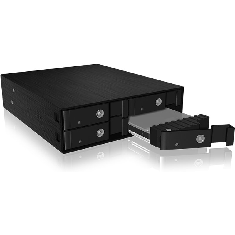 ICY BOX IB-2240SSK 13.3 cm (5.25") Storage drive tray Black