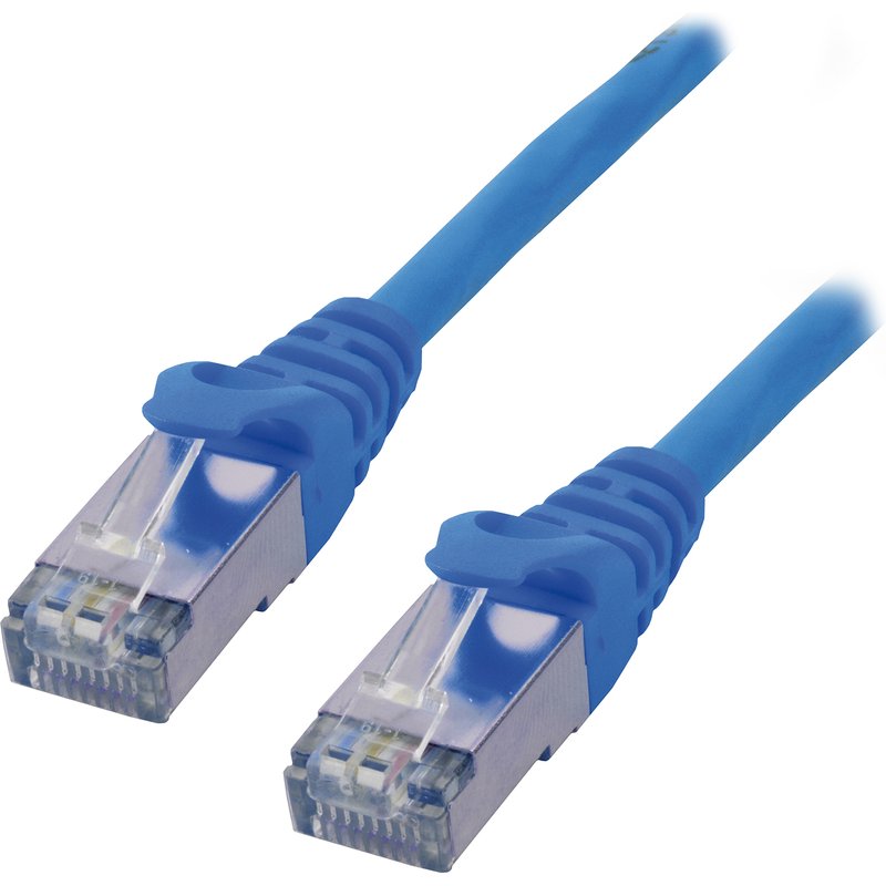 MCL FTP6-0.5M/B networking cable Blue Cat6 F/UTP (FTP)