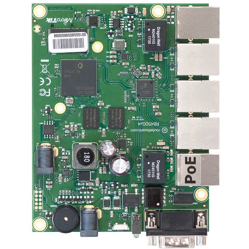 Mikrotik RB450Gx4 wired router Gigabit Ethernet Green