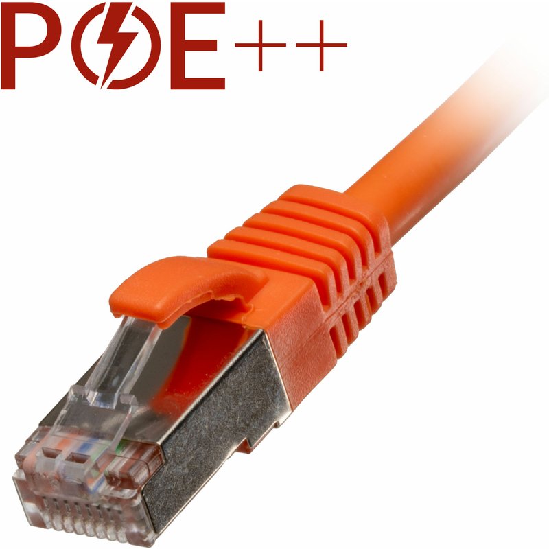 Cablenet 15m Cat6a RJ45 Orange S/FTP LSOH 26AWG Snagless Booted Patch Lead