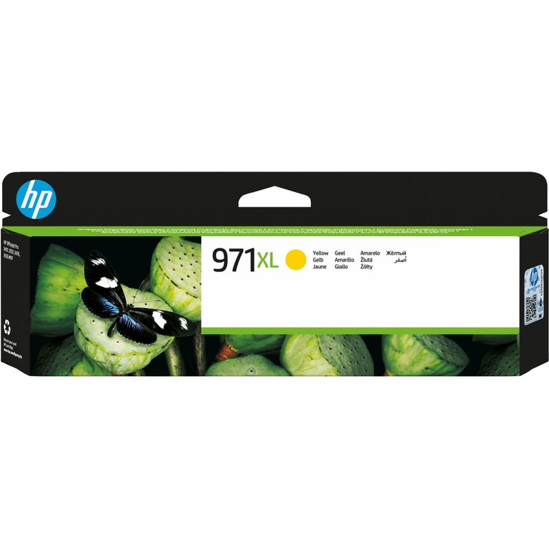HP CN628AE/971XL Ink cartridge yellow high-capacity. 6.6K pages ISO/IE