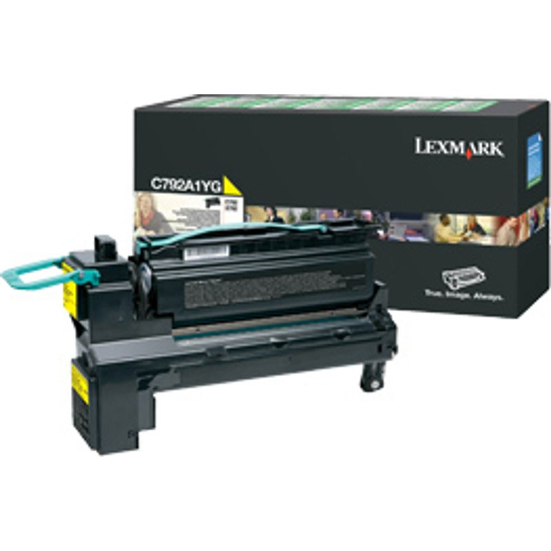 Lexmark C792A1YG Toner cartridge yellow return program. 6K pages ISO/I