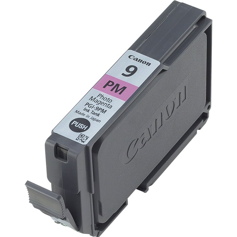 Canon PGI-9PM Photo Magenta Ink Cartridge. Colour ink type: Dye-based ink Colour ink page yield: 315 pages Printing colours: Photo magenta Quantity per pack: 1 pc(s)