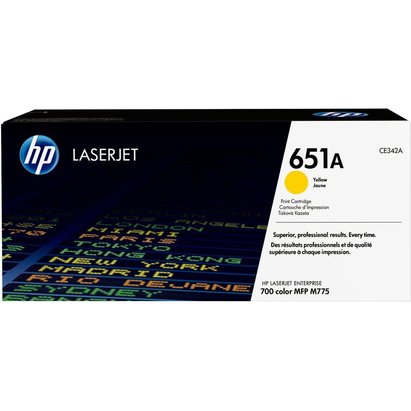 HP CE342A/651A Toner cartridge yellow. 16K pages ISO/IEC 19798 for HP