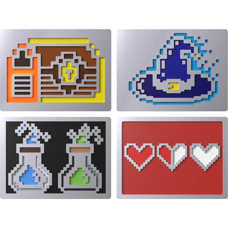 HyperX Badge Pack - 8 Bit Magnetic Badges