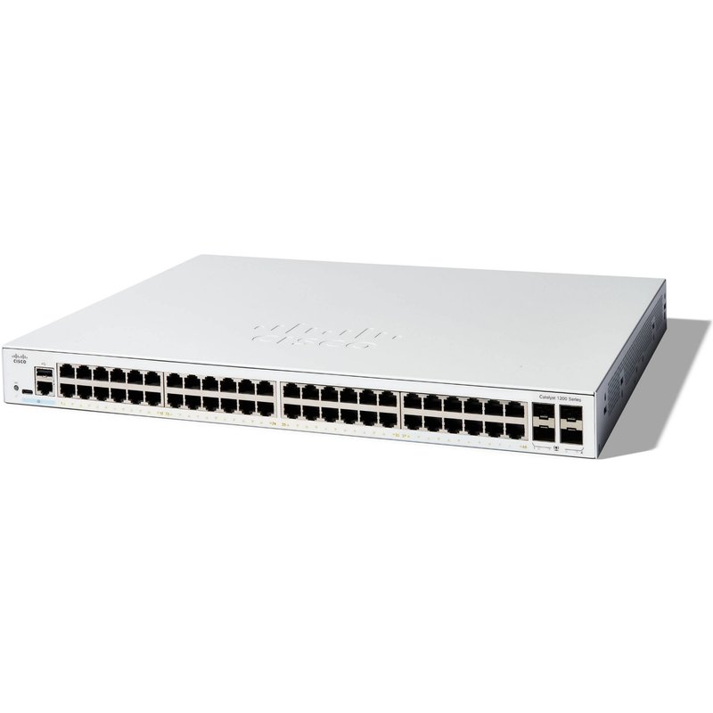 Cisco Catalyst 1200-48T-4G Smart Switch. 48 Port GE. 4x1GE SFP. Limite