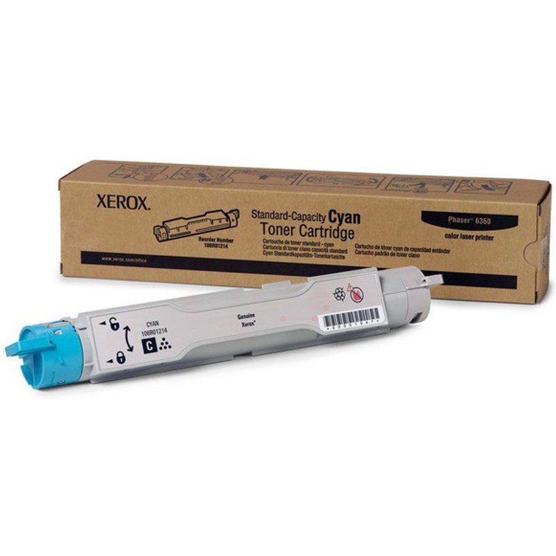 Xerox 106R01214 Toner cyan. 5K pages/5% for Xerox Phaser 6360