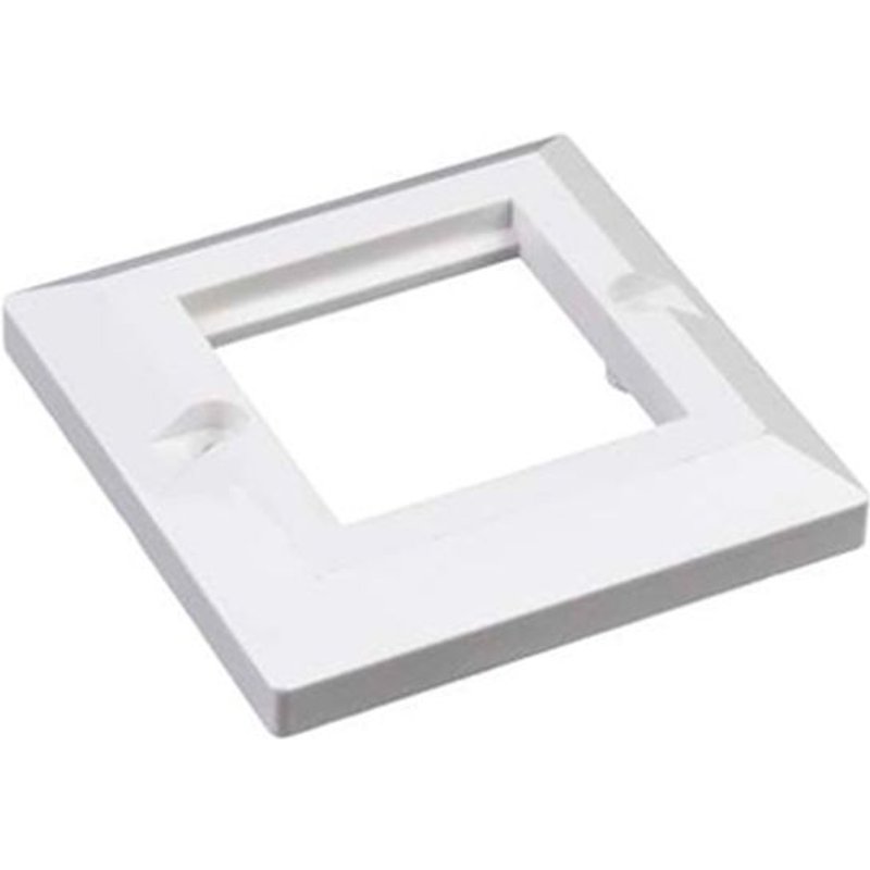 FDL BEVELLED 86 x 86mm MODULAR FACEPLATE - 1 GANG / 2 MODULES