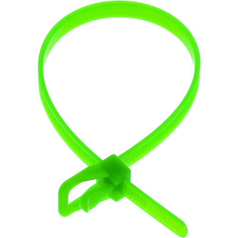 Cablenet EVT-S12FG-TA cable tie Releasable cable tie Nylon Light Green 100 pc(s)