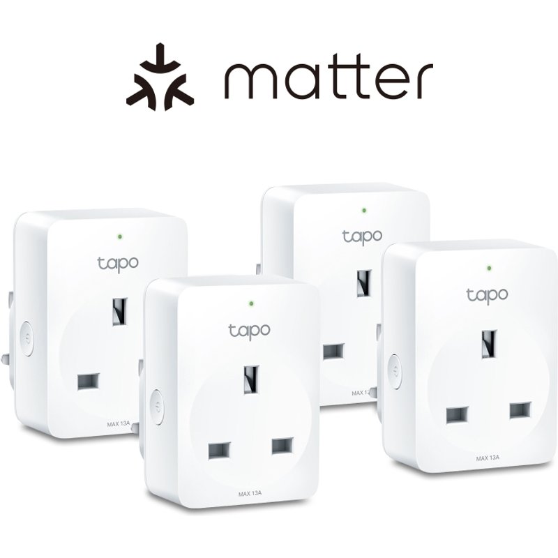 TP-Link Tapo Mini Smart Wi-Fi Plug Energy Monitoring Indoor White Polycarbonate (PC) RoHS UKCA CE Wireless Bluetooth / Wi-Fi