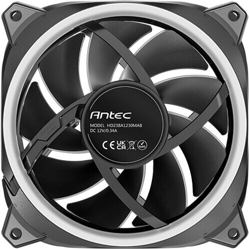 Antec Neo Prizm T3 120 ARGB_3PK Computer case Fan 12 cm Black 3 pc(s)