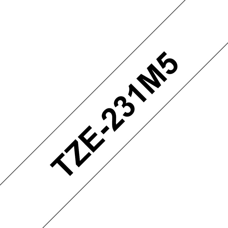 Brother TZE-231M5 Black on white Black White China 5 year(s) Brother 1.2 cm