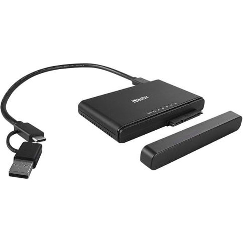 Lindy USB 3.2 Type C to M.2 NVMe andSATA SSD Clone Station