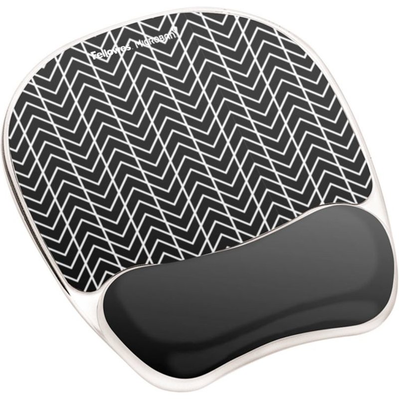 Fellowes Mouse Mat Wrist Support - Photo Gel Mouse Pad with Non Slip Rubber Base & Antibacterial Protection - Ergonomic Mouse Mat for Computer Laptop Home Office Use - Sandy Beach