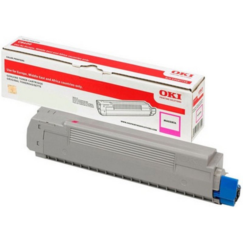 OKI 46471102. Colour toner page yield: 7000 pages Printing colours: Magenta Quantity per pack: 1 pc(s)