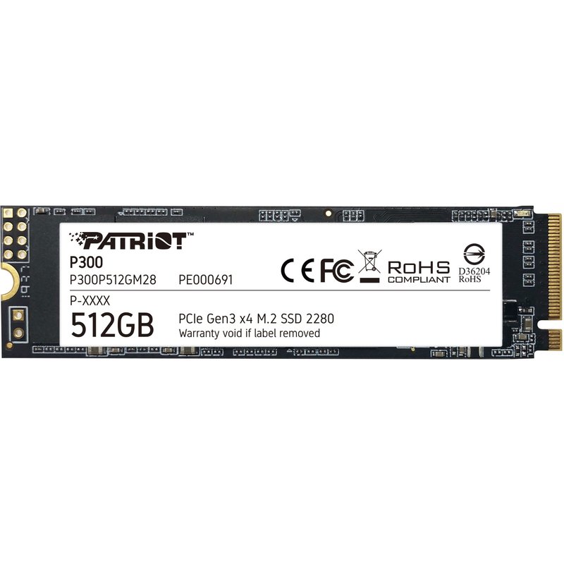 Patriot Memory P300P512GM28 internal solid state drive 512 GB M.2 PCI Express NVMe