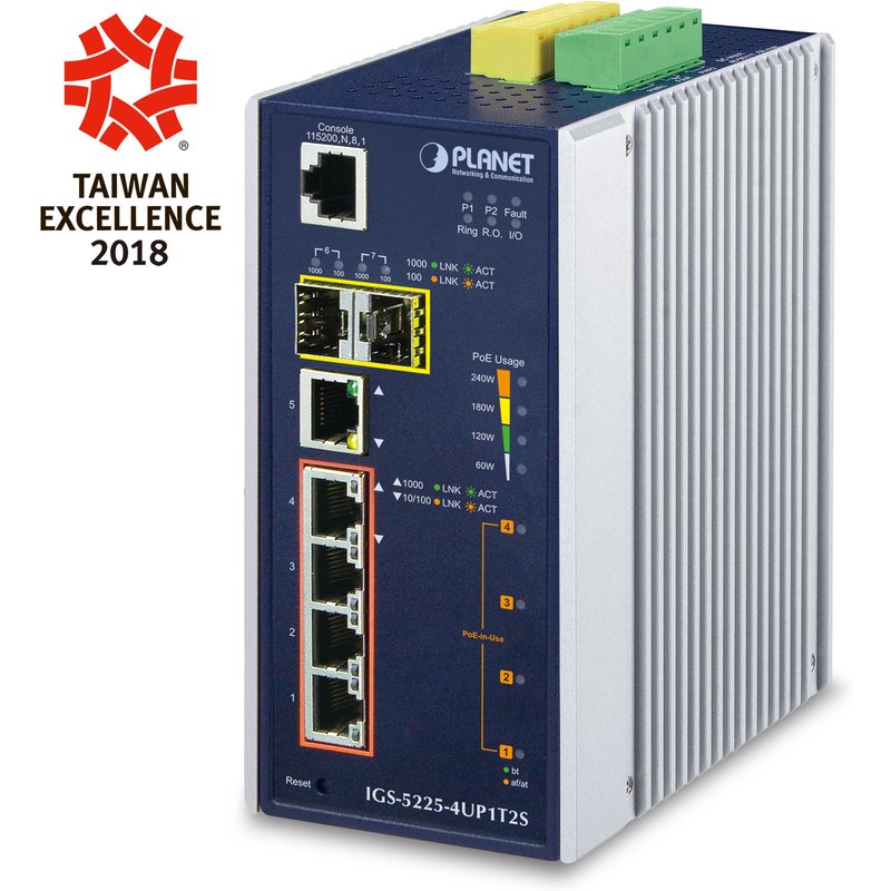 PLANET IGS-5225-4UP1T2S network switch Managed L2+ Gigabit Ethernet (1