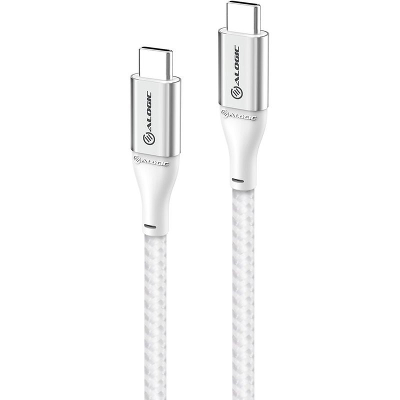 ALOGIC Super Ultra USB 2.0 USB-C to USB-C Cable - 5A/480Mbps - Silver - 30cm