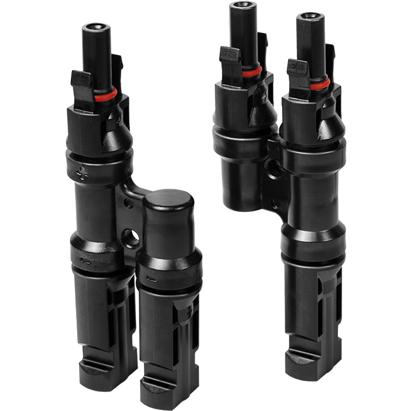 LogiLink Solar Y-Connector set. 2 pcs. male & female. PVC. for sol