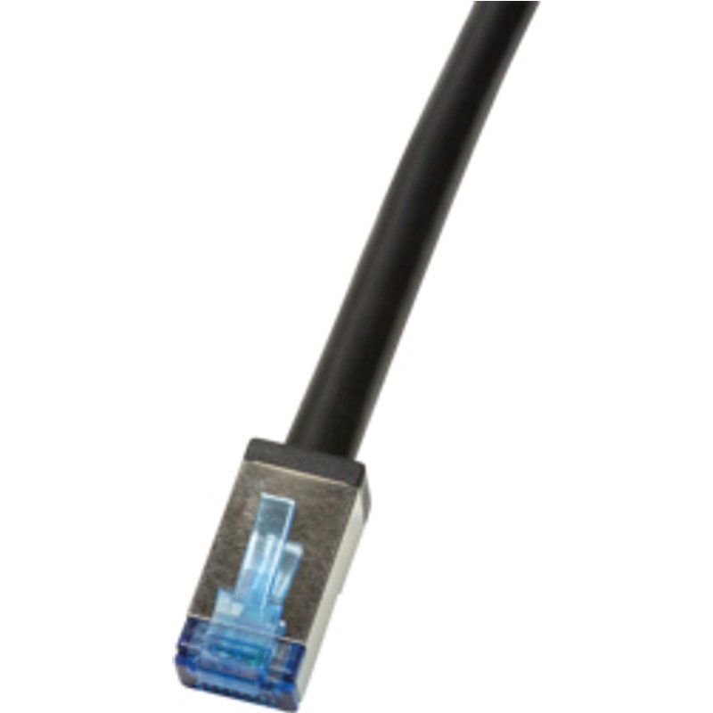 LogiLink CQ7033S networking cable Black 1 m Cat6a S/FTP (S-STP)