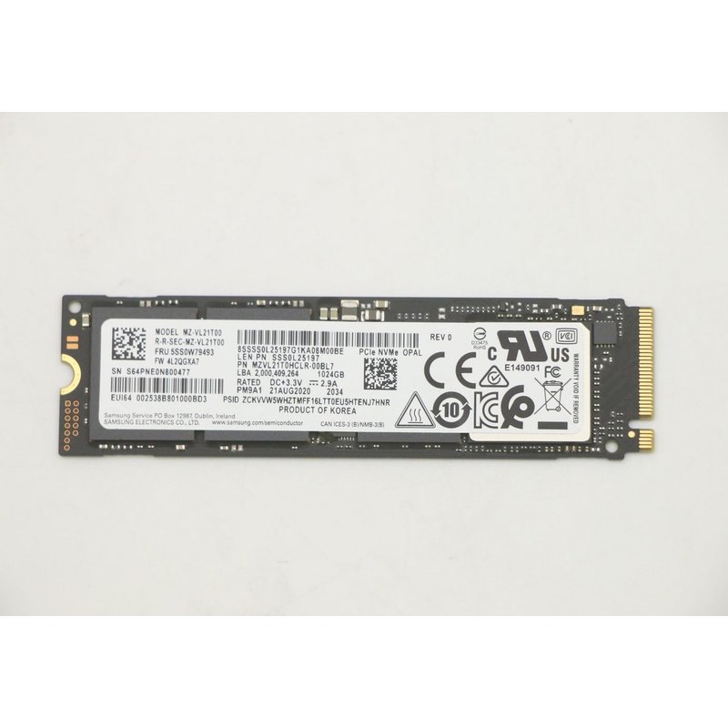 Lenovo 1 M.2 2280 PCIe NVMe SSD