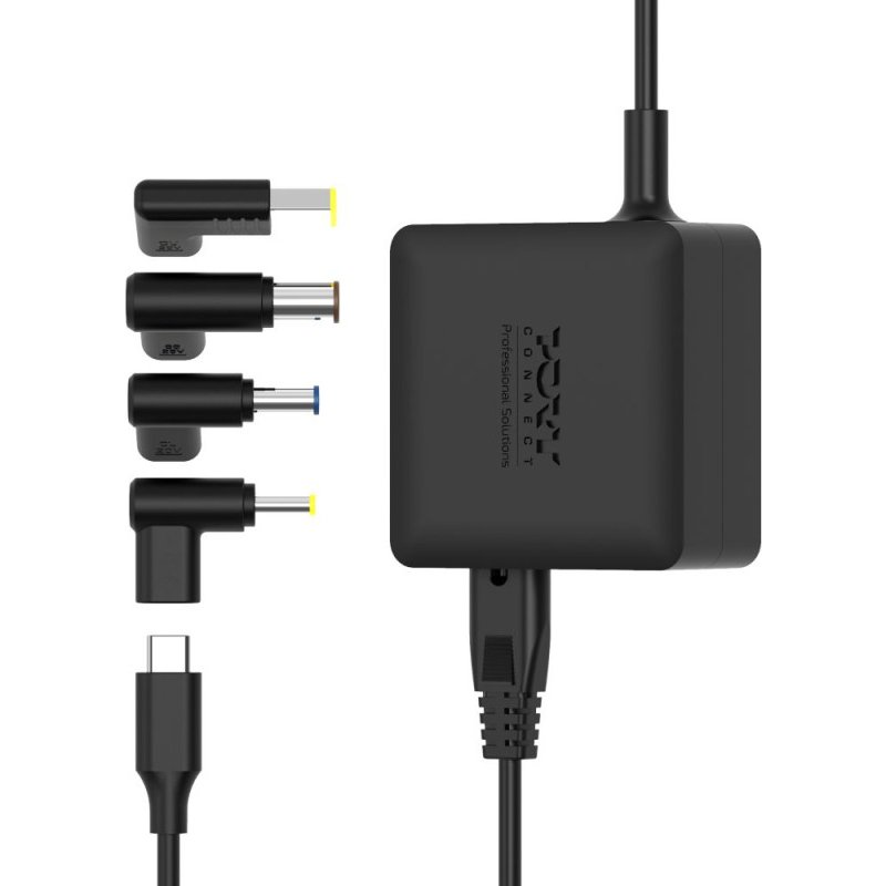 Port Designs 904065LEEU power adapter/inverter Indoor 65 W Black