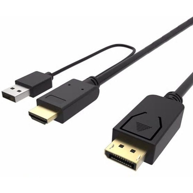 FDL 1.8M HDMI/A 2.0 TO DISPLAYPORT CABLE M/M
