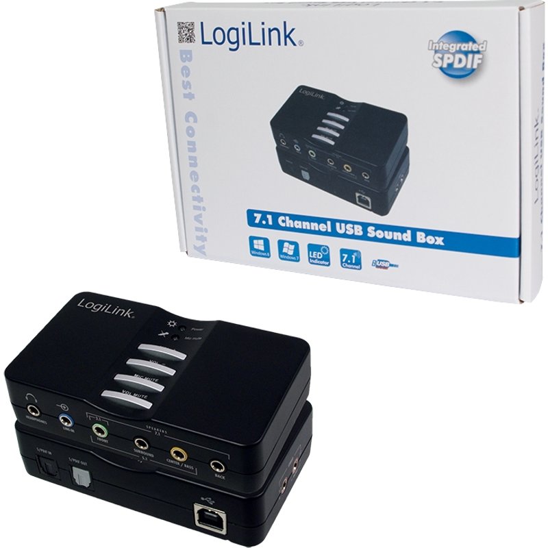 LogiLink USB Sound Box Dolby 7.1 8-Channel 7.1 channels