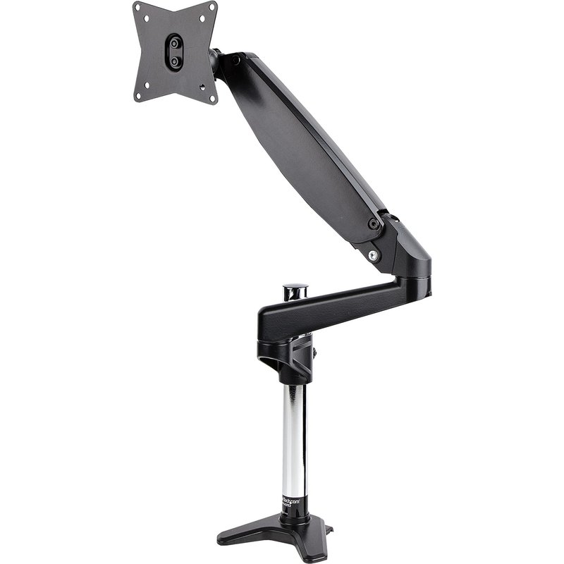 StarTech.com Desk Mount Monitor Arm for Single VESA Display up to 32" or 49" Ultrawide (17.6lb/8kg) - Full Motion Articulating & Height Adjustable - C-Clamp, Grommet - Single Monitor Arm
