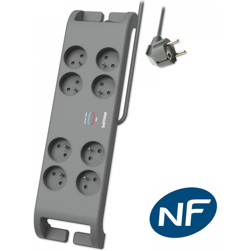 MCL SPN3180A/19 power extension 2 m 8 AC outlet(s) Indoor Grey