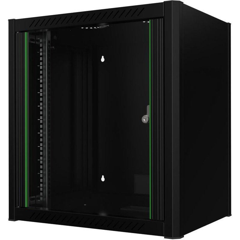 Lanview RWM12U45BL rack cabinet 12U Wall mounted rack Black