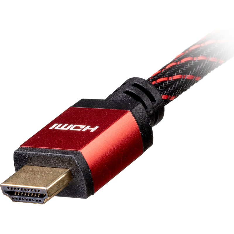 Cablenet CNL 3m HDMI 1.4b M-M 4K Brd Bk/Rd HDMI cable HDMI Type A (Standard) Black, Red