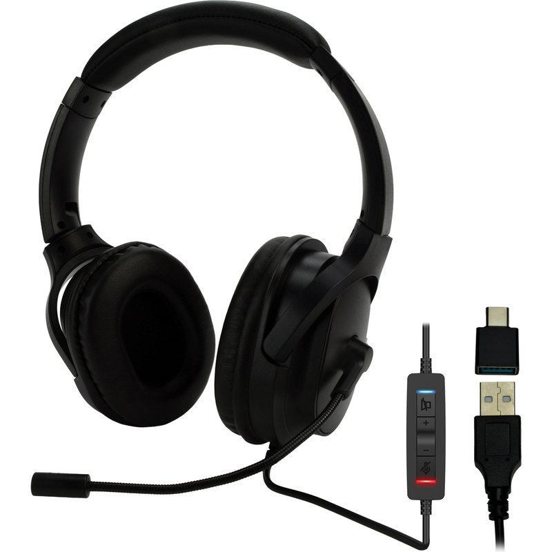 MCL MK1A99AZZZCSQMUSB - USB-A / USB-C Wired Headset with Microphone
