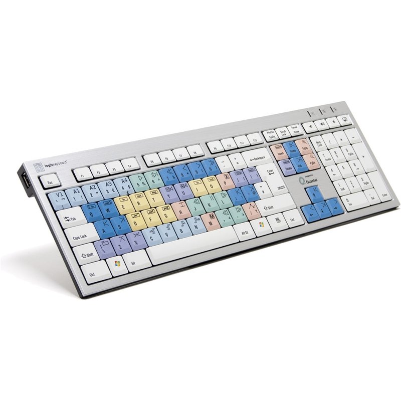 Logickeyboard Quantel keyboard Office USB QWERTY US English Multicolour