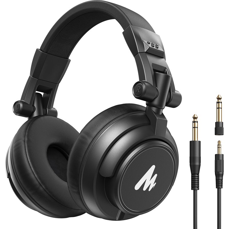 Maono Studio Closed Back Dynamic Headphones 3.5mm & 6.35mm Jack Pl
