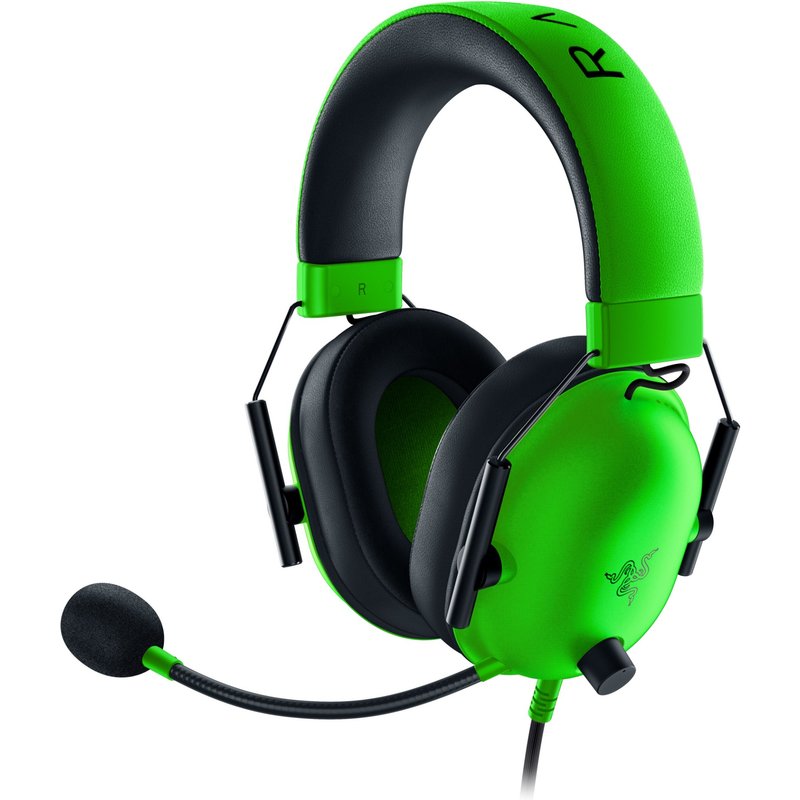 Razer BlackShark V2 X Headset Wired Head-band Gaming Green. Black
