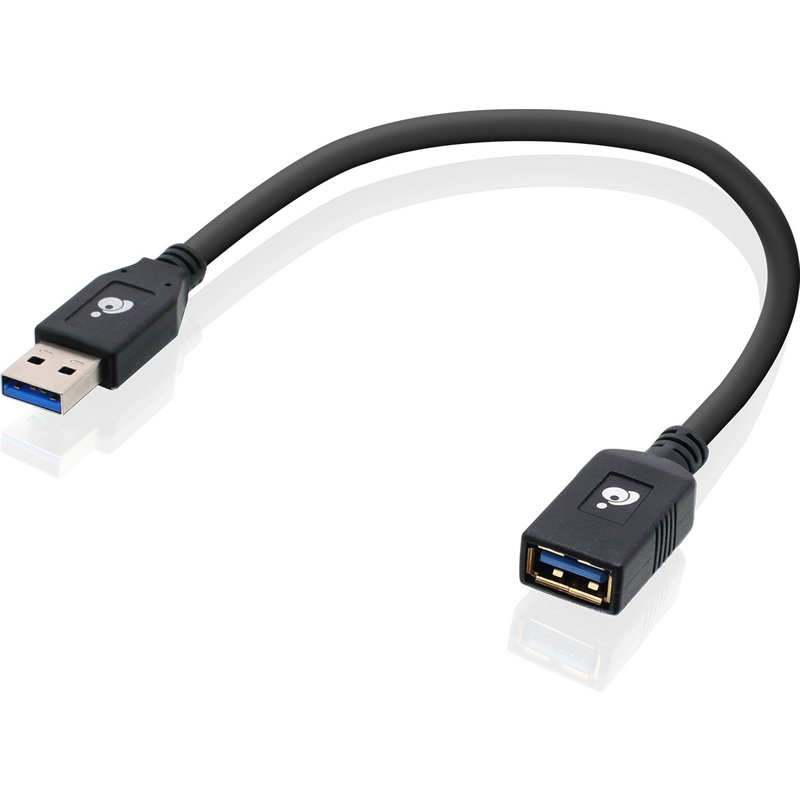 iogear G2LU3AMF USB cable 0.3 m USB 3.2 Gen 1 (3.1 Gen 1) USB A Black