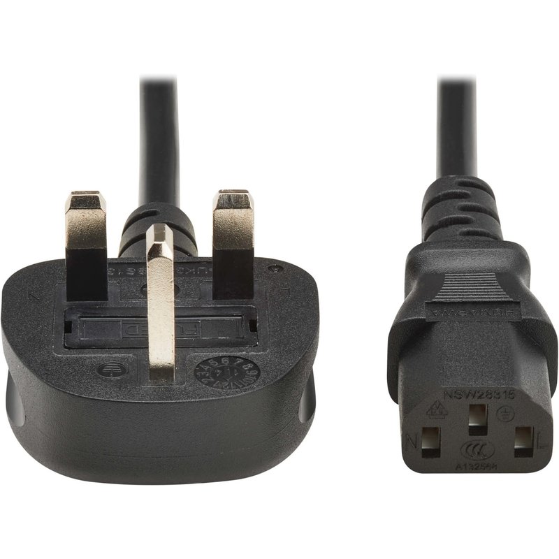 Eaton P056-01M-UK power cable Black 1 m BS 1363 IEC C13
