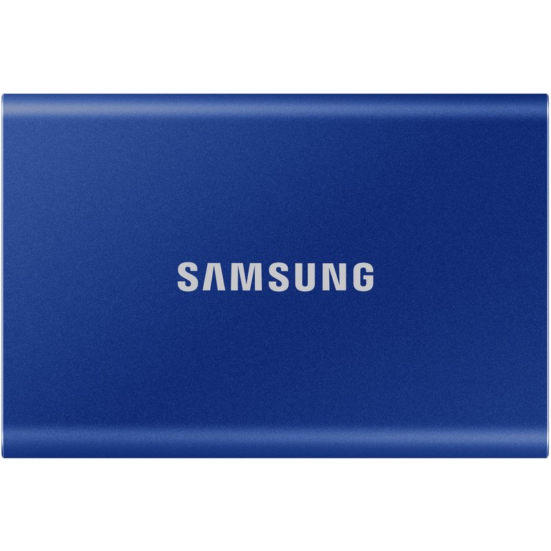 Samsung Portable SSD T7. SSD capacity: 1 TB. USB connector: USB Type-C USB version: 3.2 Gen 2 (3.1 Gen 2). Read speed: 1050 MB/s Write speed: 1000 MB/s. Password protection. Product colour: Blue