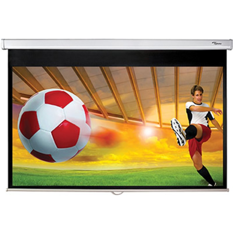 Optoma DS-9092PWC. Drive type: Manual Diagonal: 2.34 m (92") Viewable screen width (W): 2.03 m Viewable screen height (H): 114.5 cm Native aspect ratio: 16:9 Format: HDTV. Product colour: White