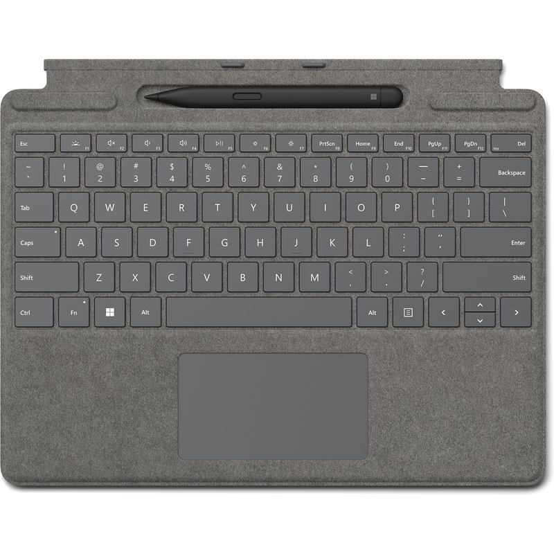 Microsoft Surface Pro Signature Keyboard w/ Slim Pen 2 QWERTY Microsoft Cover port Platinum