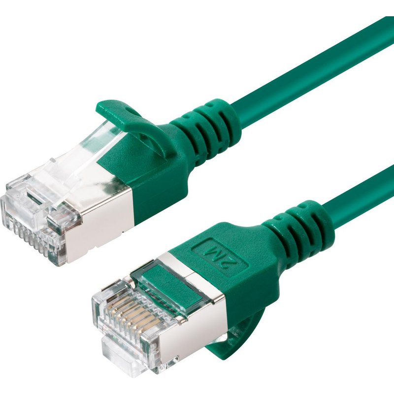 Microconnect V-FTP6A0025G-SLIM networking cable Green 0.25 m Cat6a U/F