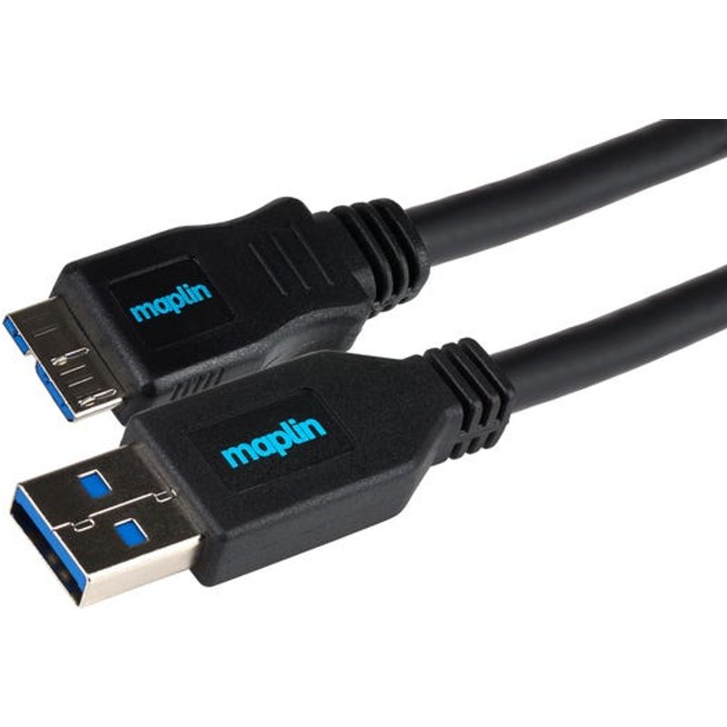 Maplin MAPCUS69 USB cable USB 3.2 Gen 1 (3.1 Gen 1) 3 m USB A Micro-US