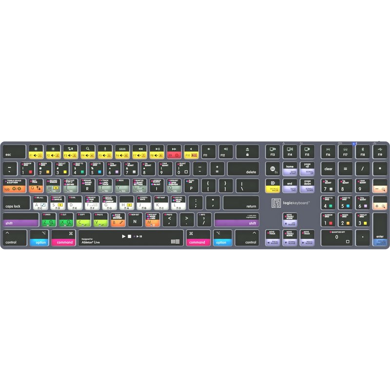 Logickeyboard LKB-ABLT-TM-UK keyboard Home USB + Bluetooth QWERTY English Grey